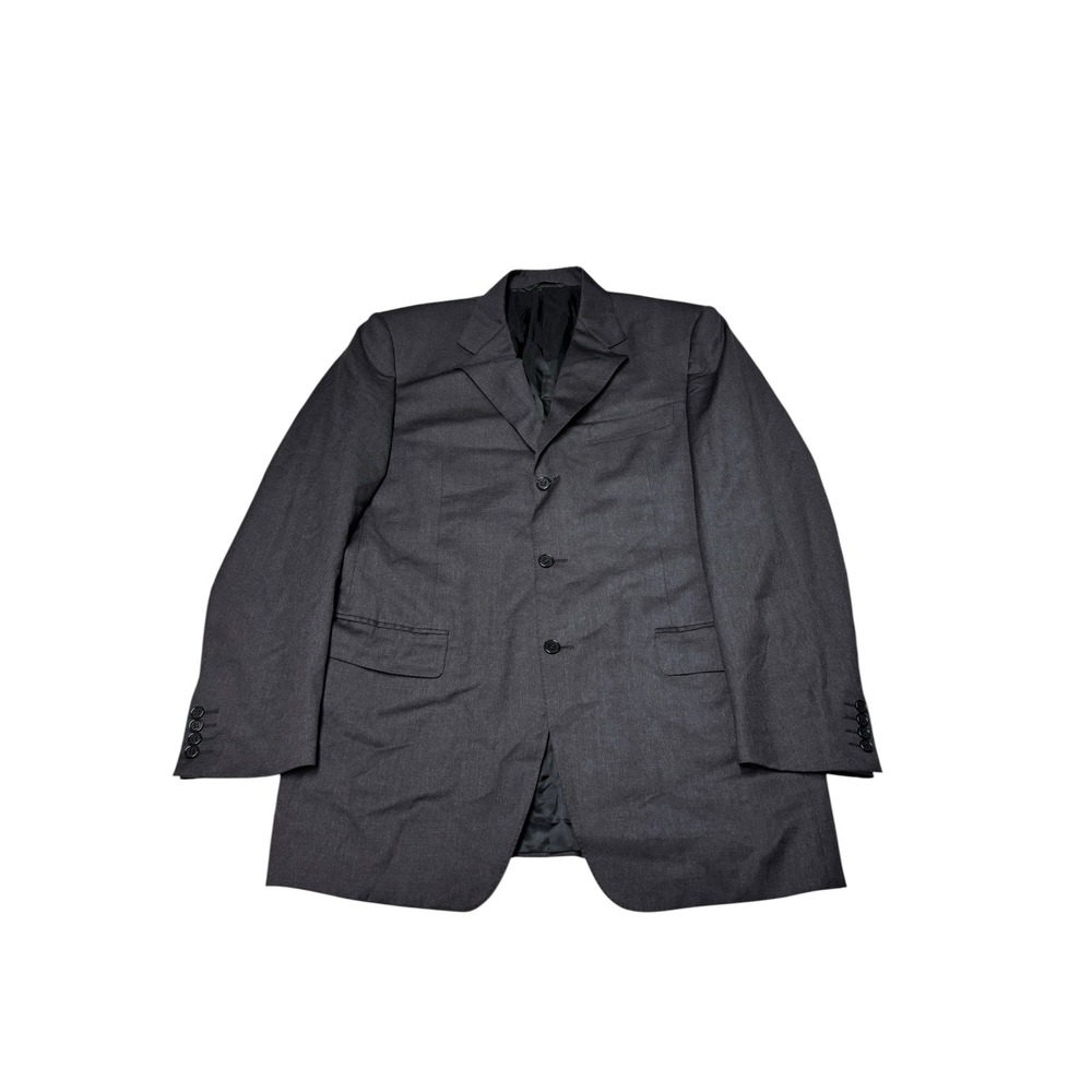 Canali Boyds Philadelphia Mens Charcoal Gray 100% Pure Wool Blazer 42R Italy